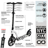 NYC White| New York City Big Wheel Scooter