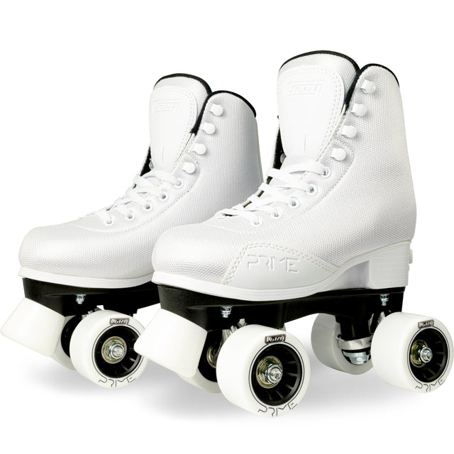 PRIME White Size Adjustable Roller Skates