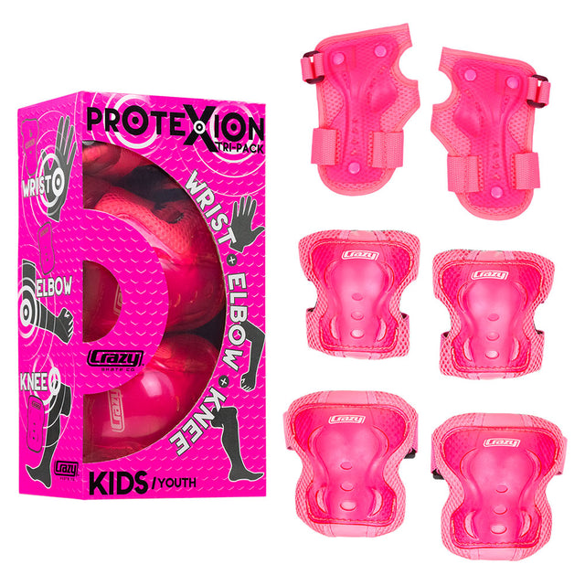 ProteXion Pink KIDS Safety Pads - Three Piece Set