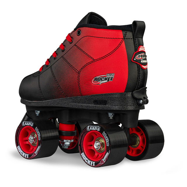 ROCKET JR Red/Black - Size Adjustable Roller Skates