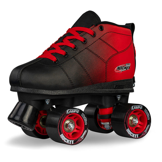 ROCKET JR Red/Black - Size Adjustable Roller Skates