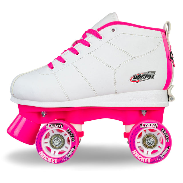 ROCKET JR White - Size Adjustable Roller Skates