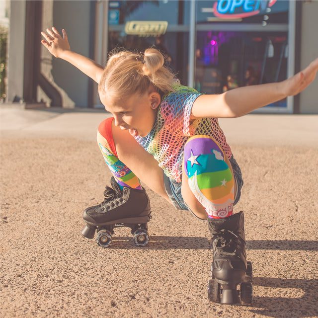 SK8 Black Size Adjustable Roller Skates