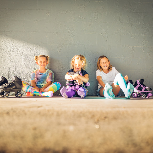 SK8 Black Size Adjustable Roller Skates