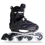 TRIX Black- 4 Wheel Size Adjustable Inline Skates