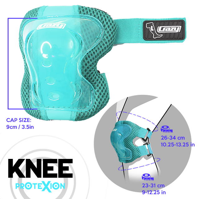 ProteXion Teal KIDS Safety Pads - Three Piece Set