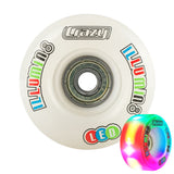 iLLUMIN8 White LED Light Up Roller Skate Wheels