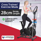 Lifespan Fitness X-02 Hybrid Cross Trainer