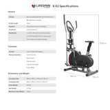 Lifespan Fitness X-02 Hybrid Cross Trainer